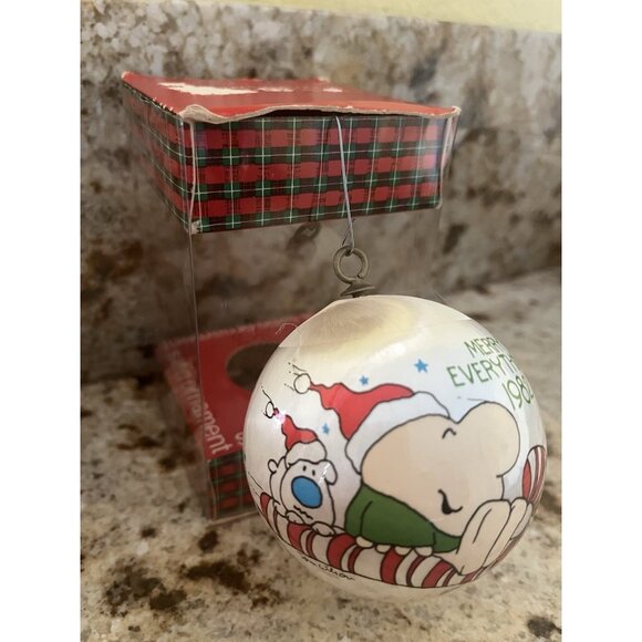 Ziggy Tom Wilson Vtg 1982 Christmas Satin Ornament Double Sided Comic Strip NEW - Picture 3 of 11